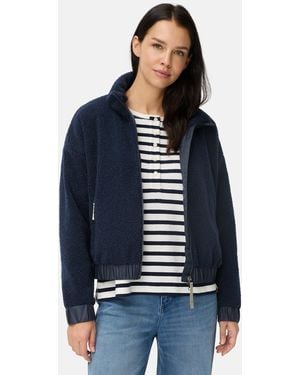 Camel Active Teddy Blouson Mit Stehkragen Und 2-Wege-Reißverschluss - Blau