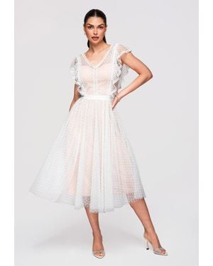 Ombre Abendkleid - Weiß