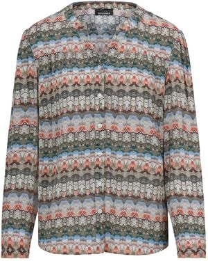 Goldner Bluse - Grau