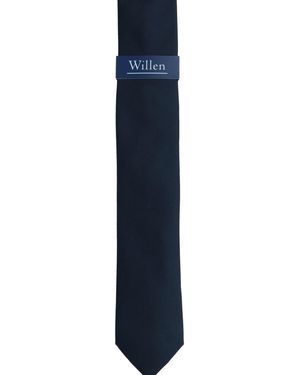 Willen Krawatte Uni De Luxe - Blau