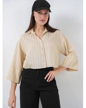 Bigdart Bluse - Natur