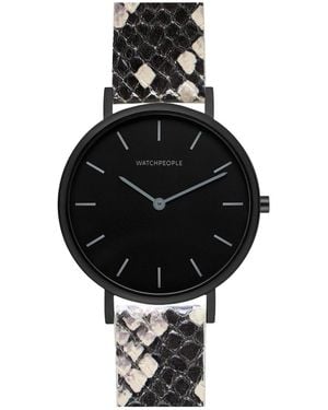 Walter Gropius Analoguhr Nightfever Python - Schwarz
