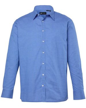 Men Plus Hemd - Blau