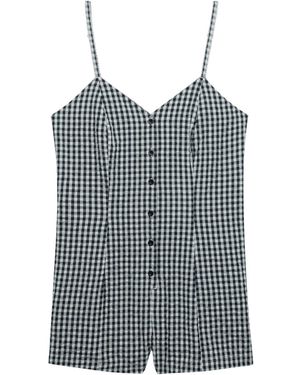 Superdry & Co Jumpsuit Gingham Cami - Blau