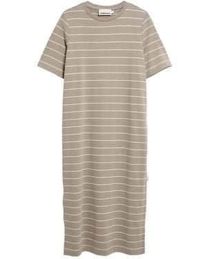 ARMEDANGELS Kleid Fine Stripe - Weiß