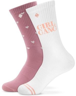 J.Clay Socken Girl Gang, Hearts - Pink