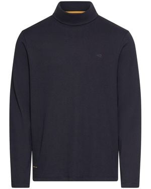 Camel Active Rollkragenshirt Mit 2-Wege Stretch - Blau