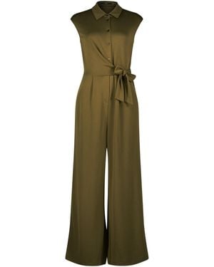 Zero Jersey-Jumpsuit Mit Knopfleiste - Grün