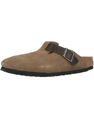 Birkenstock Pantolette Boston Leve/Leoi - Braun