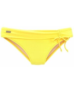 Buffalo Bikini-Hose "Happy", mit Umschlagbund - Gelb