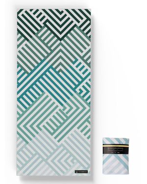 woodsandwaves Strandtuch Mint Relaxation - Blau