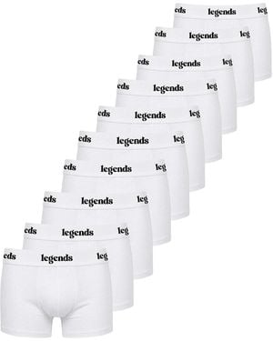 Legends Boxershorts Boxers 10 Pack - Weiß
