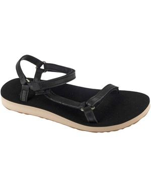 Teva Sandale W Original Universal Slim Leather Sandals - Schwarz
