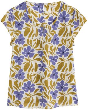 Seasalt Cornwall Bluse 'Garden Gate' - Blau