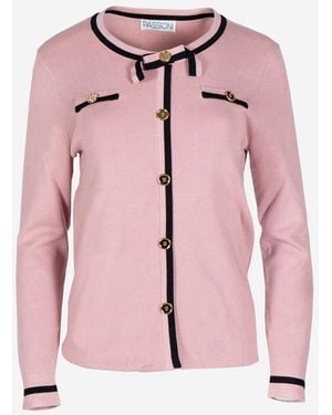 Passioni Strickjacke - Pink