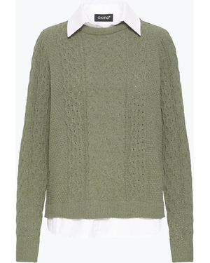 Oxmo Strickpullover Oxfsanvi Pu 1 - Grün