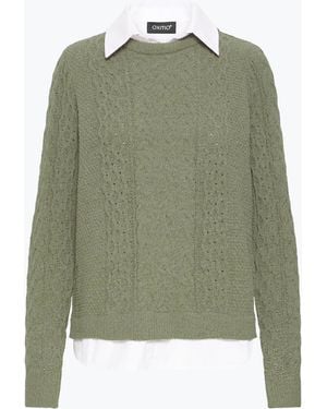 Oxmo Strickpullover Oxfsanvi Pu 1 - Grün
