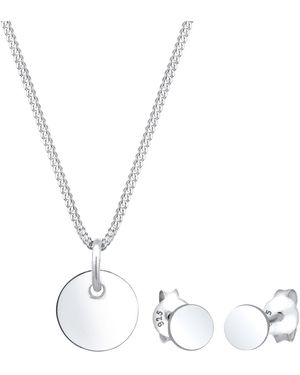 Elli Jewelry Schmuckset Geo - Weiß