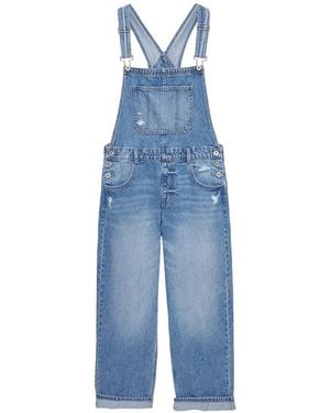 Pull&Bear Latzjeans - Blau