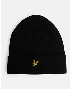 Lyle & Scott Mütze Cotton Merino Beanie - Schwarz
