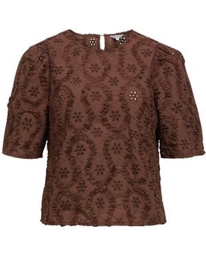 Object Bluse Objlaily - Braun