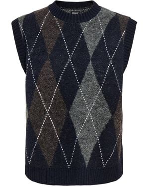 ONLY Pullunder Onlrhombus - Blau