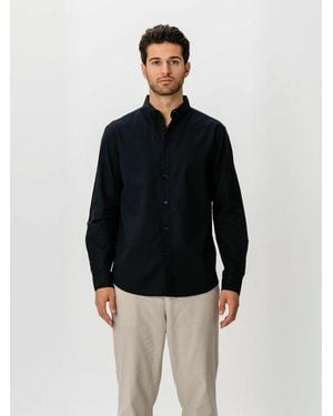 TeeShoppen Shirt Linen Blend - Blau