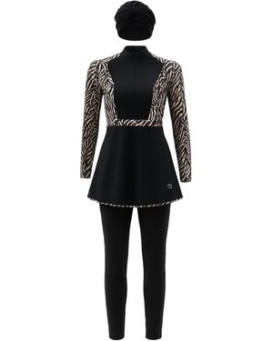 C&City Badeanzugkleid - Schwarz