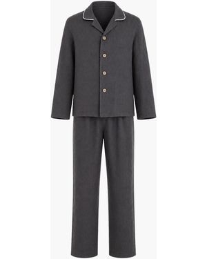 AmourLinen Pyjama Lang Harry - Grau
