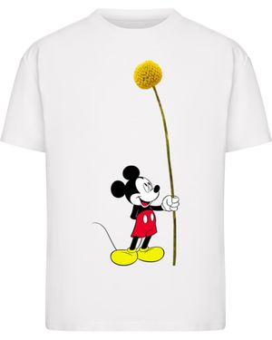 Merchcode T-Shirt Mickey Flower Tee - Weiß