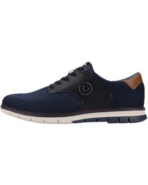 Bugatti Sportlicher Schnürschuh Basic - Blau