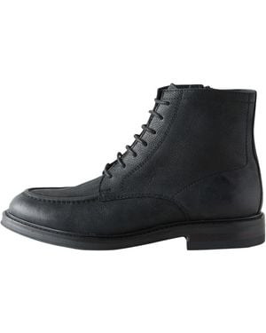Next Schnürboots Apron - Schwarz