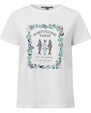 Comma, T-Shirt - Weiß