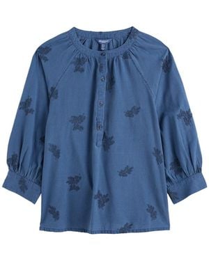 Seasalt Cornwall Bluse Moor Grass - Blau