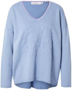 Zwillingsherz Sweatshirt Positive Mind - Blau