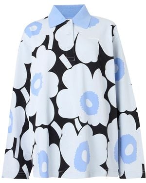 Marimekko Shirt Erikseen Unikko - Blau
