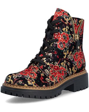 Rieker Schnürstiefelette - Rot