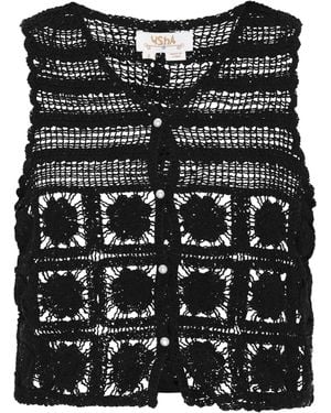 Usha FESTIVAL Strickweste Fashion Look - Schwarz