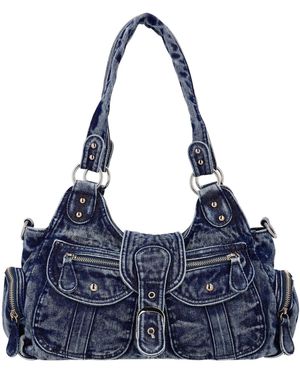 myMo ROCKS Schultertasche - Blau
