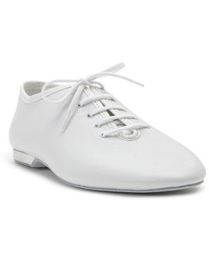 Dancing Queen Slipper Flow Tanzschuhe Leder - Weiß