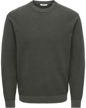 Only & Sons Pullover Onstony - Grau