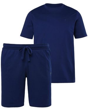 Men Plus Pyjama - Blau