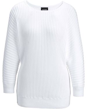 Goldner Pullover - Weiß