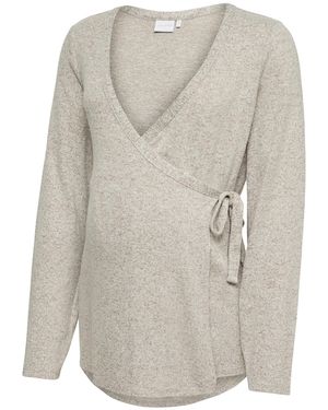 Mama.licious Strickjacke Mlalice Tess - Weiß