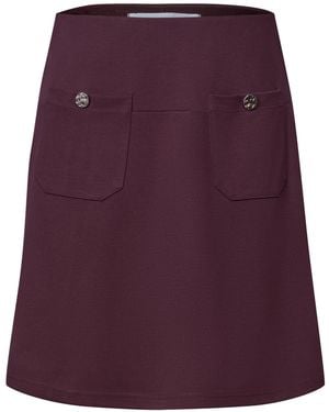 Street One Minirock Mit Aufgesetzten Taschen - Lila