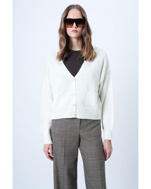 Trend Alaçatı Stili Trend Alaat Stili Strickjacke - Grau