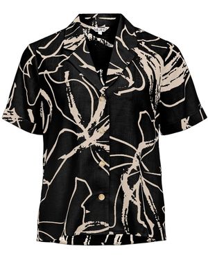 Object Bluse Objsanne - Schwarz
