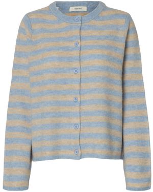 SELECTED Strickjacke Slflulu - Blau