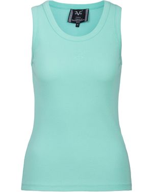 19V69 Italia by Versace Top 'Benice' - Blau