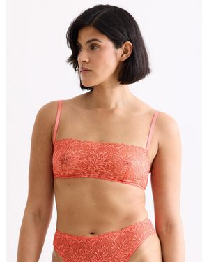 erlich textil Bralette Dreamy Lace - Rot